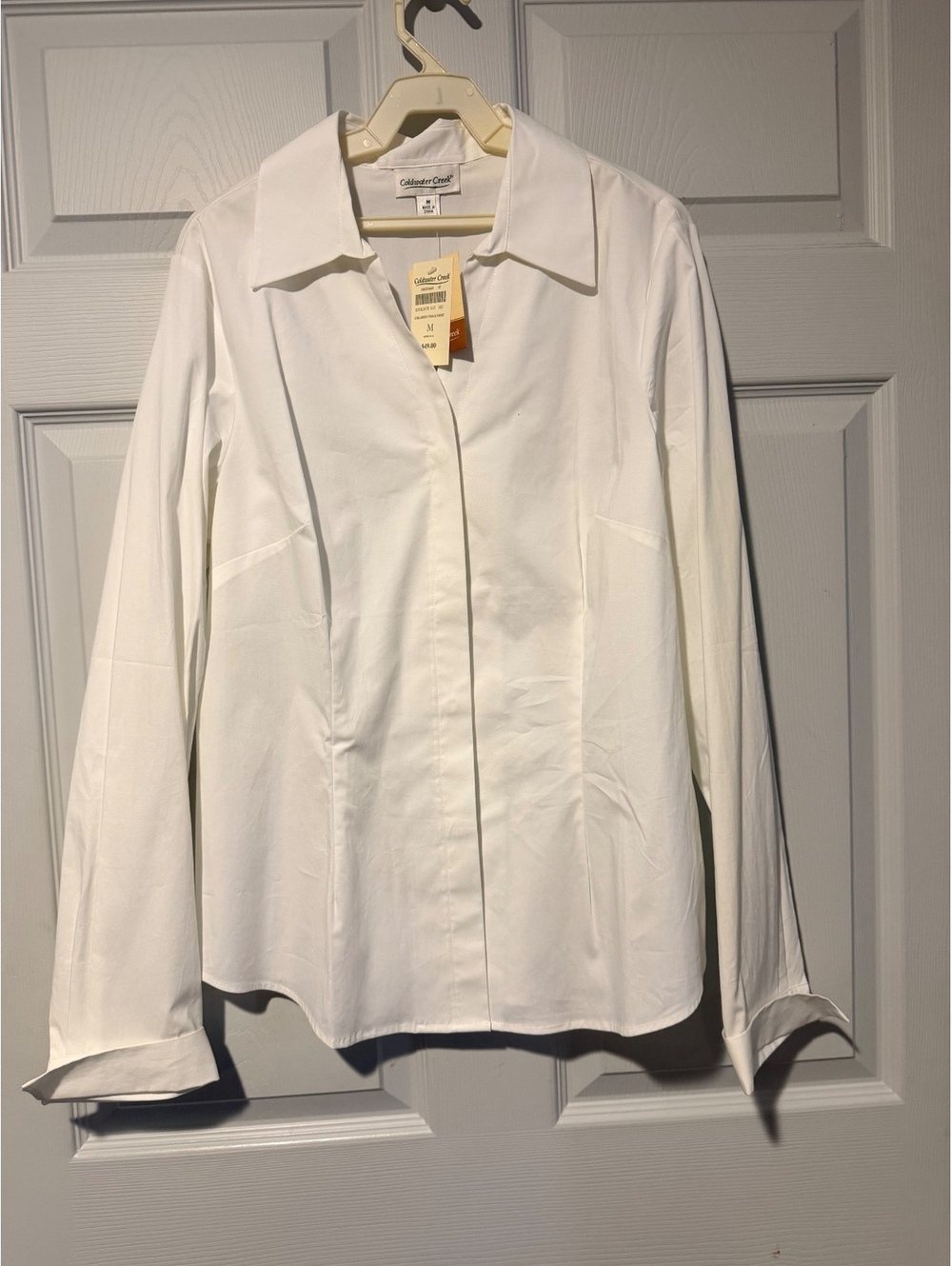 Coldwater Creek white collared blouse